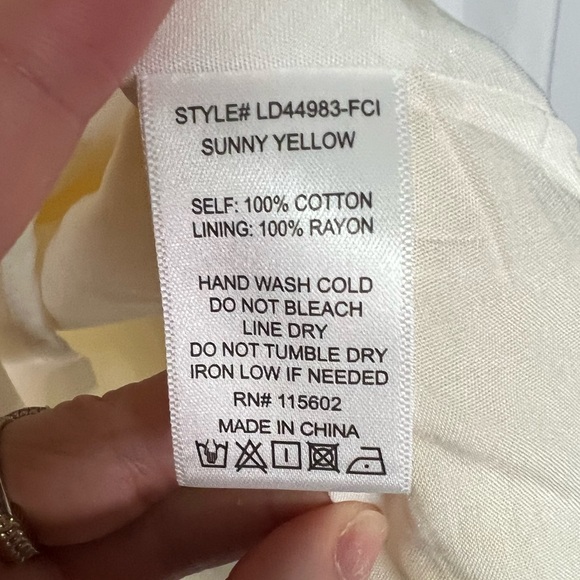 Lush Grid Print Sunny Yellow Mini Dress with Cutout Accent - size Small - Picture 7 of 10